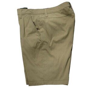 WEATHERPROOF Vintage Men's Regular Fit Khaki Cargo Shorts Nylon/Spandex Size 32